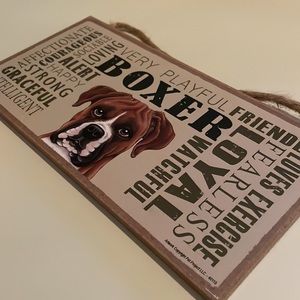 Boxer Handcrafted WOODEN SIGN
